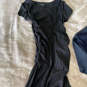 Black maternity dress